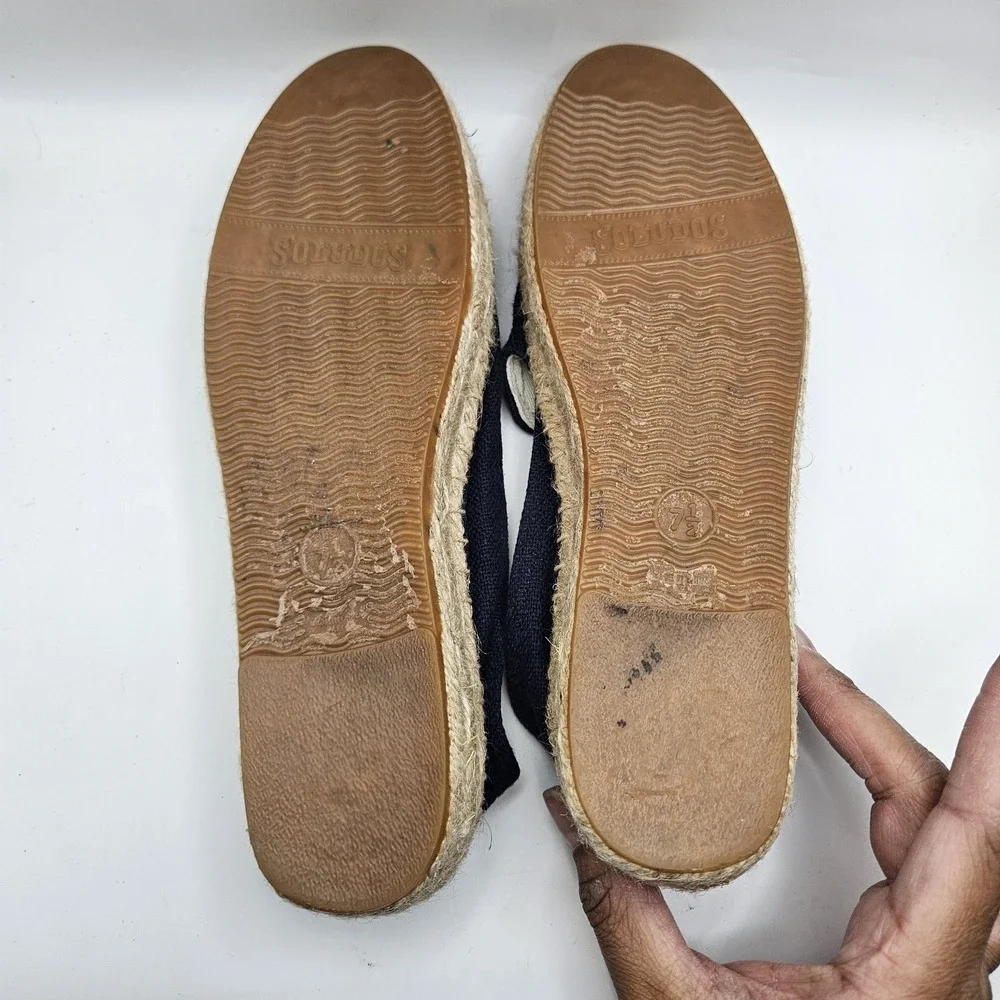 Soludos Womens Llama Espadrille Flats Animal Quirky Summer Vacation Nerdy Sz 7.5
